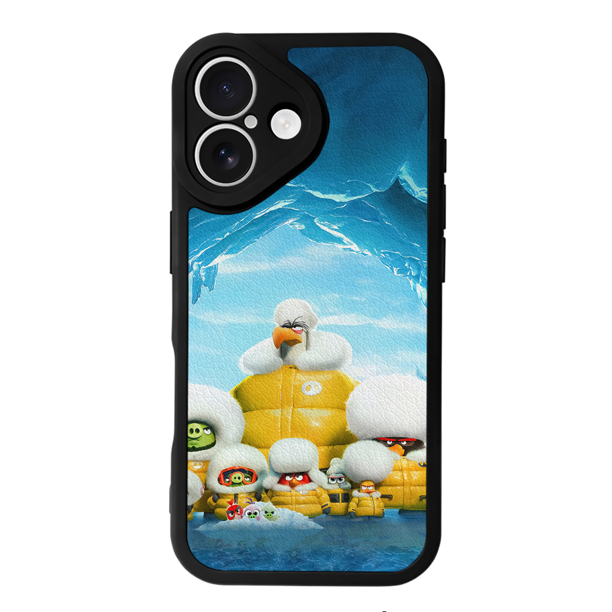 （画像用） Angry Birds アングリーバード 【iPhone 16シリーズ対応】シリコンスマホケース（レザー調） 材質：シリコン